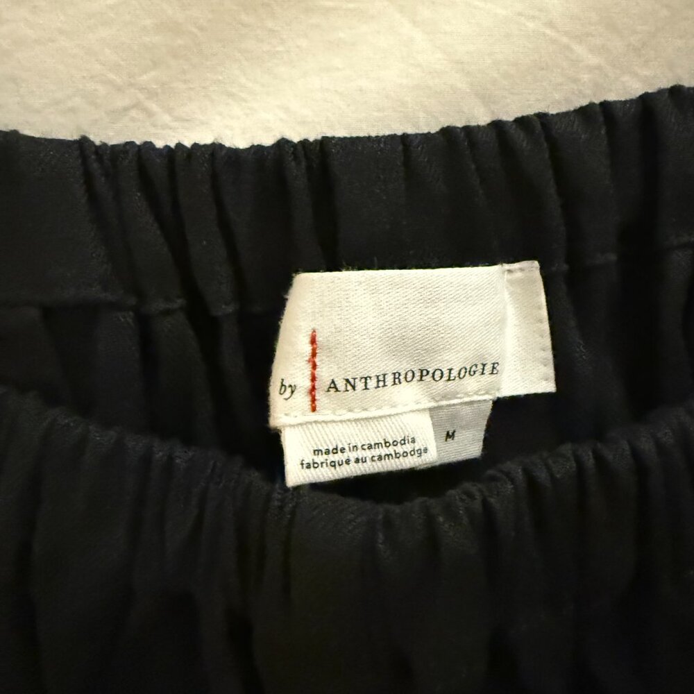 Anthropologie Linen Bubble Shorts Anthropologie Shorts NWT - Black - M - Picture 3 of 5